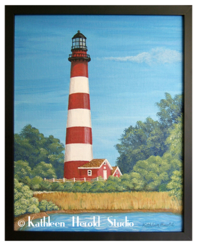 Assateague Lighthouse | Acrylic Painting